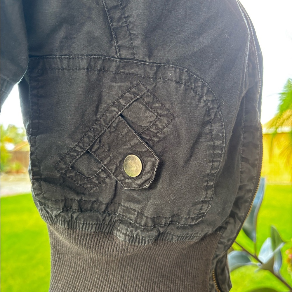 Active Basic Dark black Utility Jacket - Picture 8 of 10